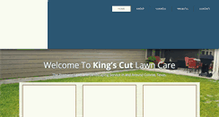 Desktop Screenshot of kingscutlawncare.com