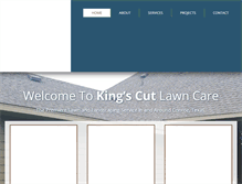 Tablet Screenshot of kingscutlawncare.com